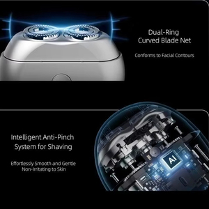 Rasoir électrique professionnel OEM pour hommes à double lame, étanche IPX7, pour usage hôtelier, recharge USB, système anti-pincement, qualité supérieure pour hommes - Product Image 3