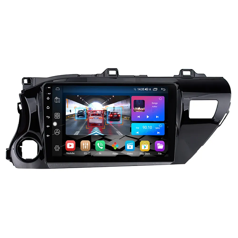 LEHX L6Pro 8Core Qled 2 Din Android12 Auto Car Radio Multimedia Toyota Hilux Pick Up AN120 2015-2020 2din Stereo Carplay GPS DVD
