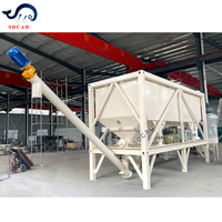 Silo à ciment mobile de type conteneur à vendre, 20FT 40FT, système de stockage de poudre en vrac pour projets de construction et d'infrastructure EPC