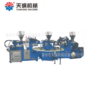 เครื่องฉีดพลาสติกแบบหมุนอัตโนมัติ 3 สี สำหรับทำพื้นรองเท้า TPR/PVC/TPU 12 สถานี - Product Image 2