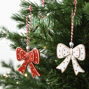 LINGKAI Bow Candy Cane Lollipop Design Resin Christmas Hanging Ornament <b>Set</b> <b>Gift</b> Box Pack for <b>Xmas</b> Tree Holiday Decor - Product Image 4