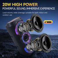 Haut-parleur audio Haut-parleur BT extérieur étanche et anti-poussière sans fil à trois bandes Haut-parleur stéréo de karaoké