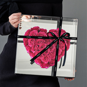 Fornitura Diretta dalla Fabbrica: Valigia in Acrilico Impermeabile Oversize con Rose di Sapone per Regali di Capodanno, San Valentino, Natale e Compleanno - Product Image 3