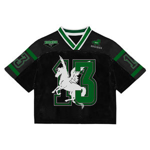 เสื้อเจอร์ซีย์ฟุตบอลทรงครอปแบบฮิปฮอป แขนสั้น ผ้าตาข่าย พิมพ์ลายแบบซับลิเมชั่น สไตล์ Y2K สำหรับผู้ชาย ไซส์ใหญ่  สั่งทำได้  ขั้นต่ำน้อย - Product Image 6