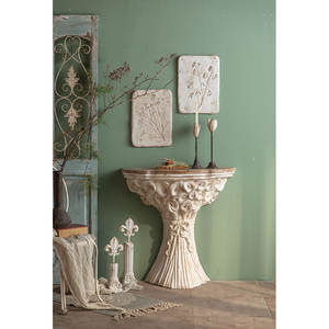 Table <span class=keywords><strong>console</strong></span> <span class=keywords><strong>d</strong></span>'entrée simple italienne en Mgo sculptée, table <span class=keywords><strong>d</strong></span>'appoint élégante et unique, table <span class=keywords><strong>console</strong></span> moderne bon marché avec plateau en bois - Product Image 4