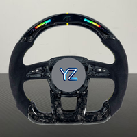 Volant de direction en fibre de carbone forgée en daim LED personnalisé YZ pour Lamborghini Gallrado Urus Aventador Hurcan
