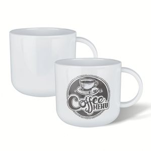 Gobelets à café en plastique personnalisables, impression sur mesure, 6 oz, blancs, vierges pour sublimation - Product Image 1