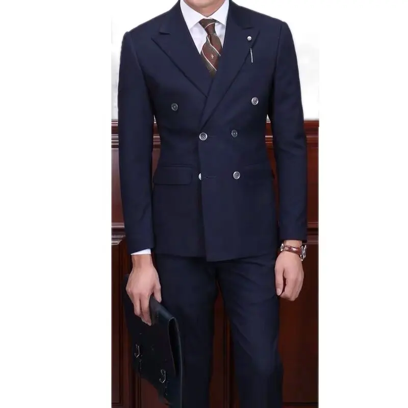 Hot Sale Man business office suit design classic bespoke mens formal Slim fit suit