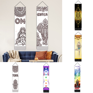 พรมแขวนผนังข้างเตียงมีพู่ห้อยตกแต่งห้องโยคะการทำสมาธิของผู้หญิง - Product Image 2
