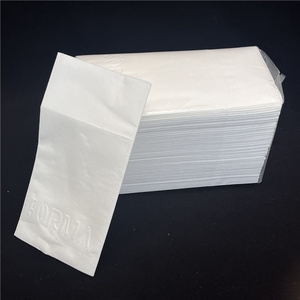Prix de gros 1 pli Logo en relief blanc biodégradable comme un tissu non tissé Lingettes de nettoyage non pelucheuses Serviettes en papier sans poussière - Product Image 4
