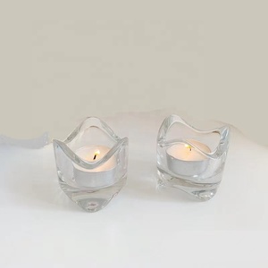 Porte-bougie cylindrique <span class=keywords><strong>en</strong></span> <span class=keywords><strong>verre</strong></span> transparent, vente <span class=keywords><strong>en</strong></span> gros, centre de table votif pour la décoration intérieure - Product Image 5