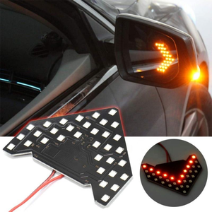 Feux de signalisation dynamiques avec balayage de signal, clignotants automatiques à flèche, 33 SMD 12V, lampe de rétroviseur, panneaux d'indicateurs LED pour voiture - Product Image 5