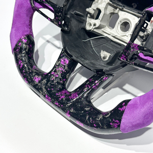 Volant en fibre de carbone forgé violet adapté aux Dodge Challenger Charger RT Durango <span class=keywords><strong>SRT</strong></span> Jeep <span class=keywords><strong>Trackhawk</strong></span> Chrysler 300 - Product Image 3