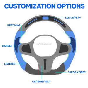 พวงมาลัยคาร์บอนไฟเบอร์แท้สำหรับโตโยต้า A90/A91 GR Supra Mk5 F10 Mk4 G8X 2018 2019 2021 2022 <span class=keywords><strong>2020</strong></span>แบบกำหนดเอง - Product Image 6