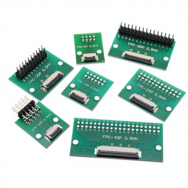15-Pin FPC FFC Flat Flex Connector 1.0 mm Pitch 2.54 mm Space for Solder