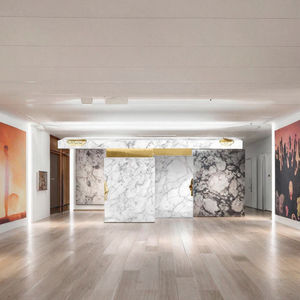 <span class=keywords><strong>Table</strong></span> d'appoint d'angle en bois massif, faite à la main, convertible en canapé 5 places, <span class=keywords><strong>table</strong></span> d'entrée, salon, base géométrique moderne, contemporaine - Product Image 4