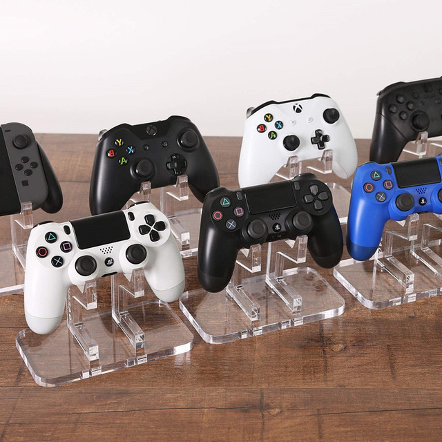 CUSTOM Acrylic Game Controller Stand Holder for Xbox ONE PS5 PS4 STEAM Switch PC - Universal Gaming Gamepad Accessories