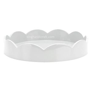 Plateau de service en laque artisanale du Vietnam |   Plateau en bois décoratif de qualité commerciale écologique pour le thé, la salle à manger à domicile, l'affichage - Product Image 2