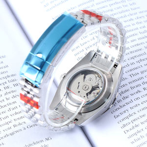 Montre NH35 sans logo, 36 mm/39 mm, mouvement mécanique automatique, cadran bleu NH35, étanche 50 mètres, verre saphir, montre-bracelet de luxe - Product Image 5