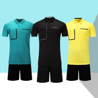 Maillot d'arbitre de football en promotion, personnalisé, respirant, 100 % polyester, tenue d'arbitre de football