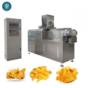 extruded corn snacks food machines fried nachos chips production machinery flour tortilla chip making machine