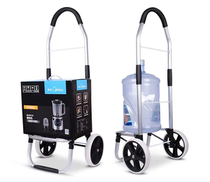 Utilitas troli belanja portabel truk tangan aluminium 2 roda kereta memanjat tangga tas dapat dilepas untuk belanja Supermarket berkemah - Product Image 4
