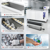 Nettoyeur ultrasonique personnalisé Skymen pour rouleaux Anilox et cylindres de rotogravure avec système de nettoyage à axe rotatif