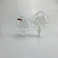 Flacon pulvérisateur PETG 50 ml personnalisé en usine avec porte-clés, flacon cœur pour lotion, conteneur liquide pour soins personnels, emballage