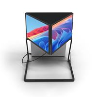 Eimio 1920x1200 Écran quadruple 14 pouces 60Hz, configuration triple moniteur portable pour ordinateur portable et bureau
