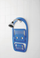 YIDE Salle De Bains Étagère Murale Coin Caddy Organisateur De Stockage En Plastique Panier De Rangement Avec Peg