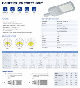 Ledmic 100W 150W 200W MSL-F-3 Farola LED de Estética Urbana para Zonas Comerciales y Pasillos Peatonales - Proveedor Premium - Product Image 3