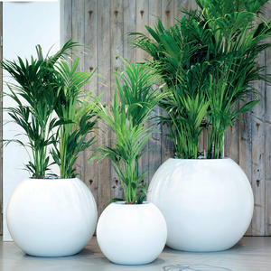 Современные большие уличные кашпо из стекловолокна, подходят для домашнего использования и торговых центров, можно окрашивать - Product Image 1