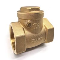 Clapet anti-retour en laiton de 1/2'' à 4'', sans plomb, certifié NSF/ANSI 61, pour systèmes de plomberie