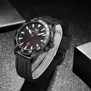 <span class=keywords><strong>Relojes</strong></span> Deportivos MINI FOCUS 0020, Reloj para Hombre con Calendario y Fecha, Reloj de Cuarzo con Correa de Goma Naranja, Resistente al Agua, a la Moda - Product Image 2