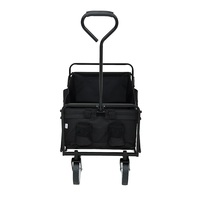 Chariot utilitaire pliable léger, chariot portable à roues pour les courses, le shopping, la plage, le jardin et le camping