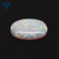 3*5-8*10mm 92 multicolore synthétique ovale dos plat cabochon cut OP #17 blanc opale de feu lâche pierres précieuses ovale opale cabochon gemmes