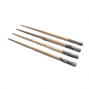 Palillos de madera natural y terrazo a precio mayorista, utensilios de cocina para decorar la mesa del desayuno y para fiestas de cumpleaños. - Product Image 1