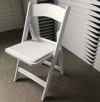 Chaises Pliantes Empilables en Résine Blanche en Plastique pour Salle à Manger, Location Événementielle à Bon Prix Vente en Gros