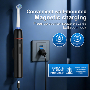Spazzolino Elettrico da Viaggio Intelligente IPX7 Impermeabile Ricaricabile 5 Modalità Pieghevole Rotante Oscillante per Igiene Orale - Product Image 6