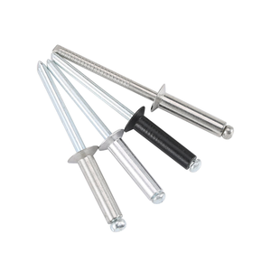 Remache ciego de extremo cerrado de aluminio negro de acero inoxidable 304 DIN 7337, 2.4mm-5mm - Product Image 1