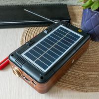 Usine Meier M-521Bt-S By-s Portatil Vintage Lampe de lecture rechargeable Lampe de poche Usb Multibande AM Fm Solares Panneau Radio solaire