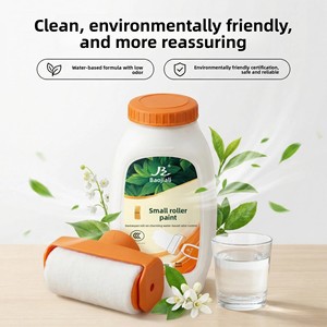 <span class=keywords><strong>Peinture</strong></span> murale blanche en rouleau, latex inodore à base d'eau pour retouches à domicile, couvrance élevée pour graffitis, séchage rapide, 500g - Product Image 3