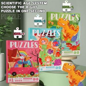 Puzzles magnétiques sur le thème des animaux, des dinosaures et de l'espace pour les tout-petits et les enfants de 3 à 8 ans, pour les voyages en voiture et en avion - Product Image 3