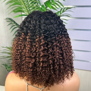 100% Ready to Ship Wholesale 5x5 Lace Closure Kinky <b>Wigs</b> Peruvian Virgin Hair <b>Human</b> Hair <b>Wigs</b> for Black Women - Product Image 3