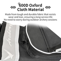 Porte-flèches de compétition à 4 tubes, grande capacité, en tissu Oxford 600D, avec ceinture réglable, vente en gros pour le tir à l'arc
