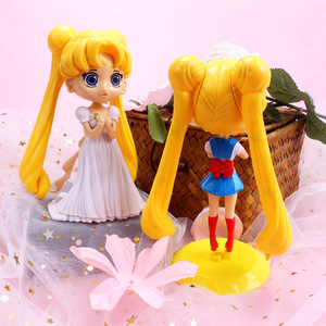 Muñeca <span class=keywords><strong>de</strong></span> Plástico Grande <span class=keywords><strong>de</strong></span> Sailor Moon, Decoración Japonesa, Falda Larga Blanca, Adorno para Pastel <span class=keywords><strong>de</strong></span> Sailor Moon - Product Image 2