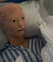 Mannequin d'entraînement infirmier multifonctionnel, mannequin en caoutchouc pour la RCP et les premiers secours, modèle d'entraînement médical (femme)