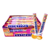 Vente en gros de bonbons gommeux Mentoss Bonbons aérés moelleux 37g Bonbons colorés Bonbons exotiques acidulés Saveur de fruits à la menthe