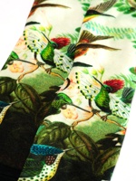 Chaussettes de sport pour hommes en fibre de bambou, antibactériennes et anti-odeurs, tricotées, imprimées numériquement en 3D, motif Hummingbird Kingdom