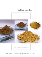 Oxyde de fer 313 jaune couleur brique revêtement papier de sol faisant colorant pigment inorganique poudre matériau de teinture